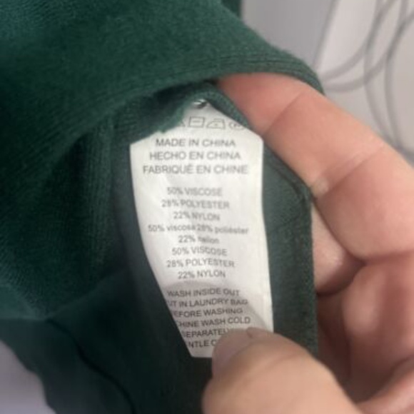 Michael Kors Viscose Blend Sweater Large Top Women Green - Picture 3 of 4